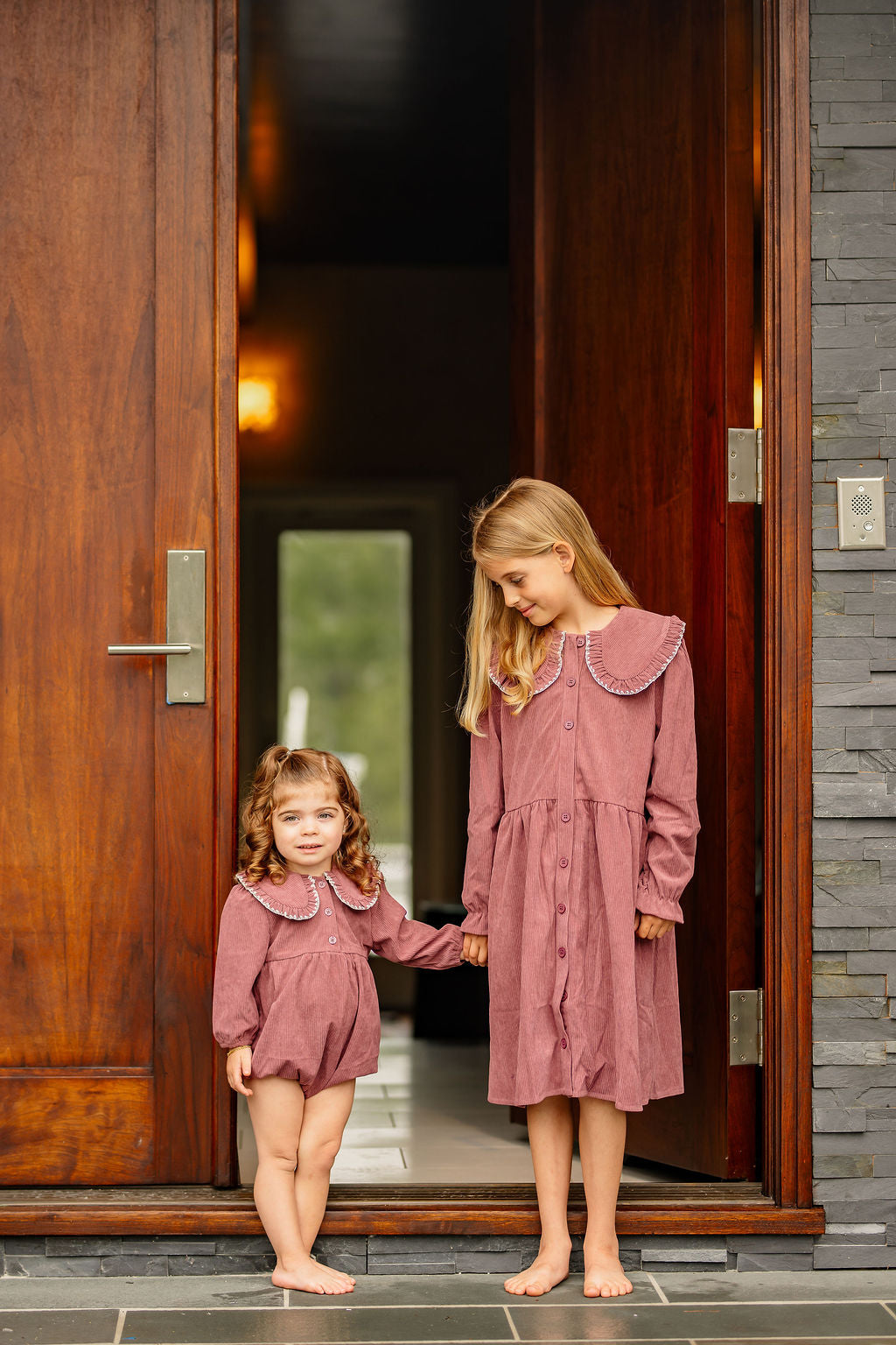 Cord-Romper-Mauve