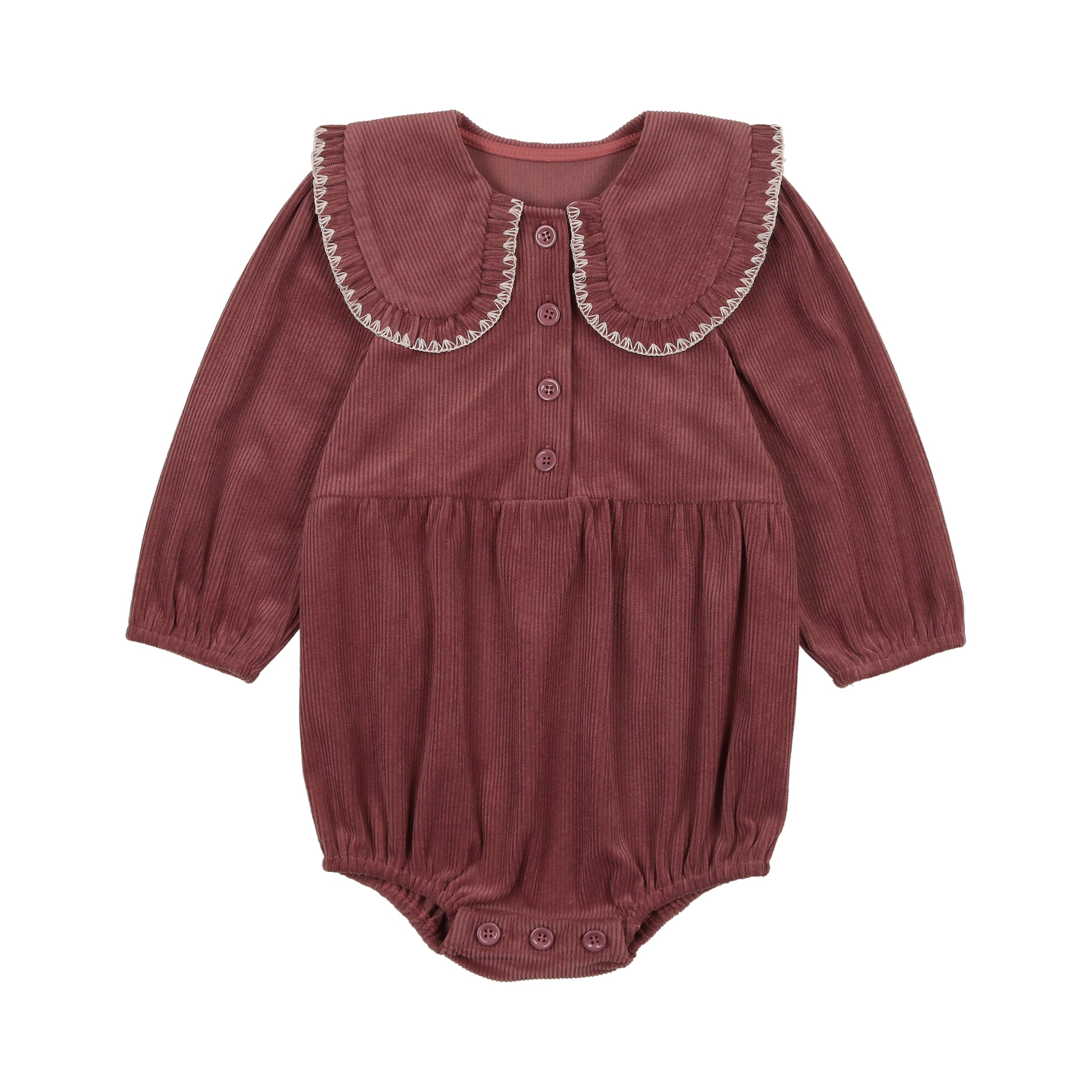 Cord-Romper-Mauve